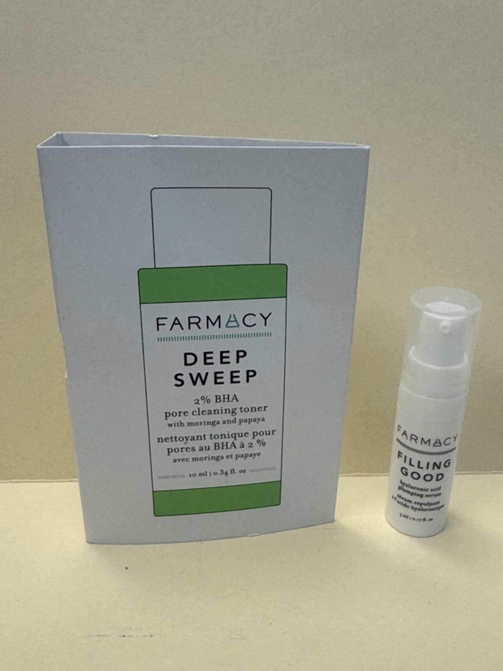 FARMACY 2p Deep Sweep Pore Cleaning Toner Filling Good Hyaluronic Plumping Serum